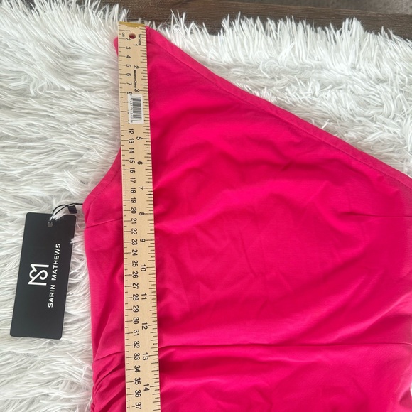 Sarin Mathews Womens One Shoulder Ruched Bodycon Dress. Size xs. - Picture 5 of 17